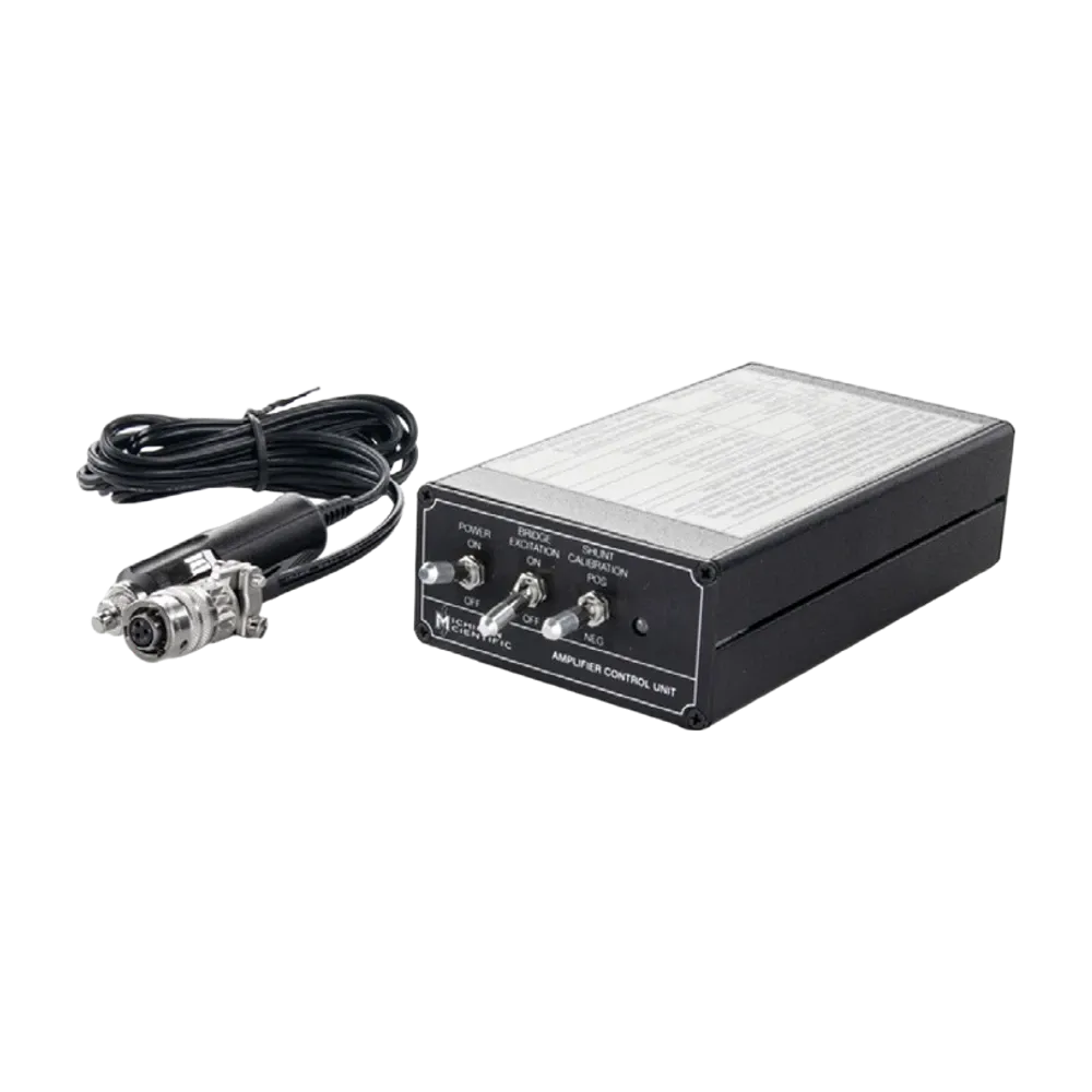 PS-DC remote amplifier control unit with its input power cable